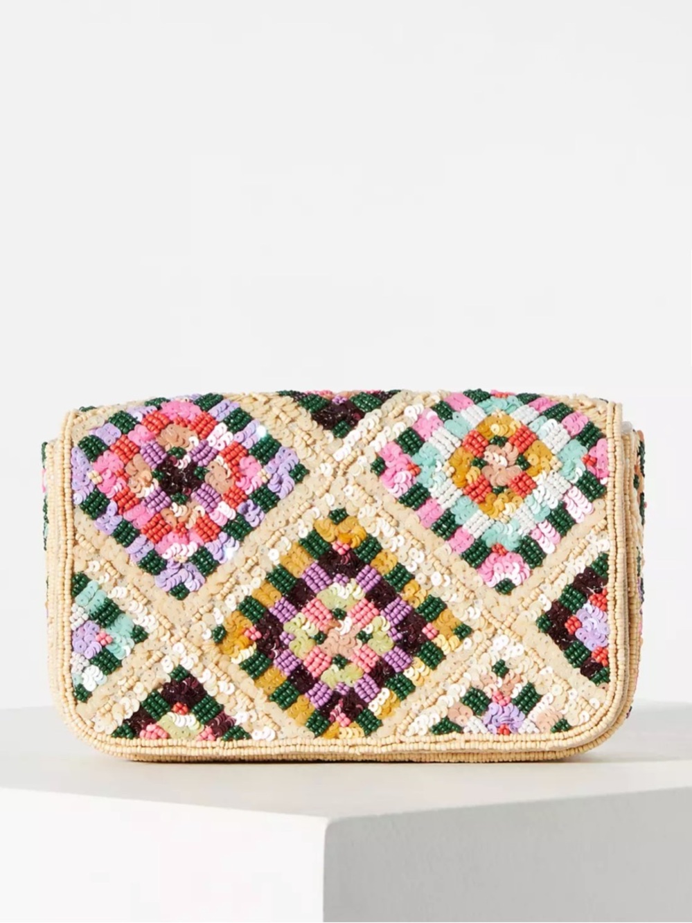 Anthropologie - Sequin-Embellished Clutch